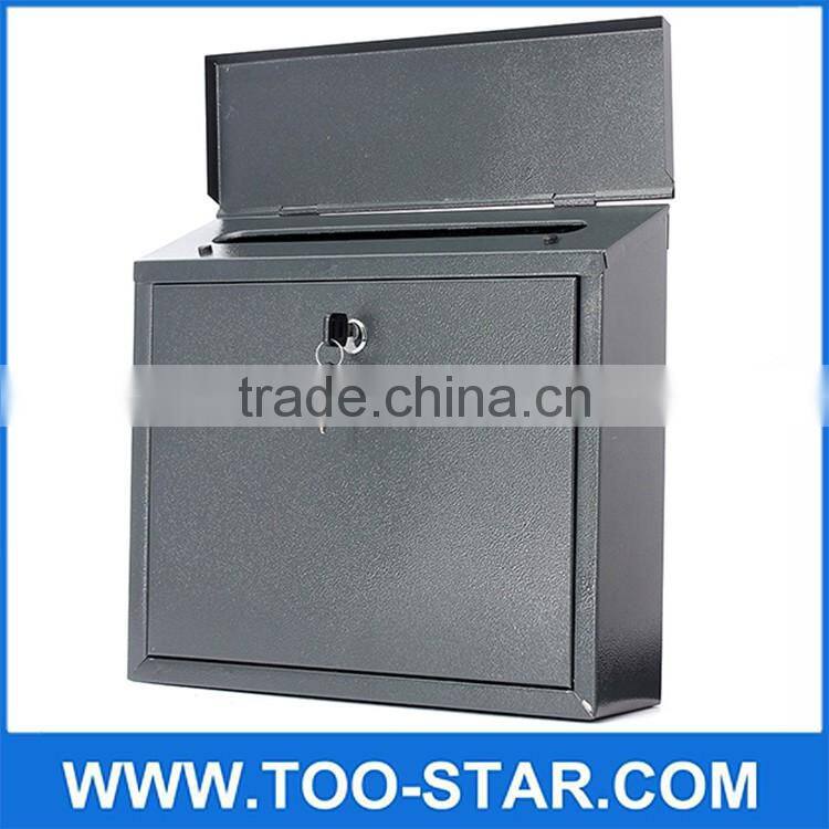 Stainless steel Lockable Mail Box Lockable Stainless Steel Wall Mount Mail Boxes with key Material
