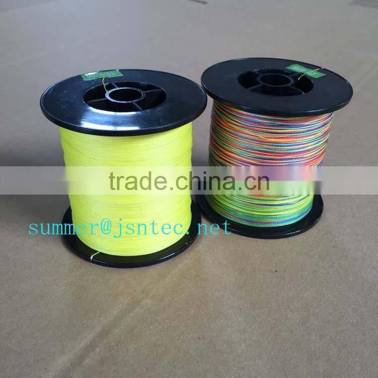 500M Braided lines yellow PE 4 braid fishing line wholesale