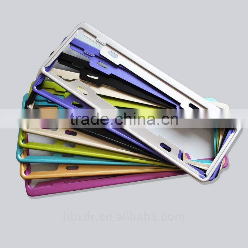 New design Car License Plate Frame Aluminium Alloy License Plate Frame