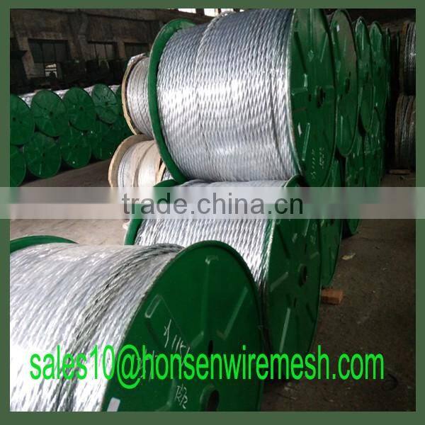 304 7*19 stainless steel wire rope factory price