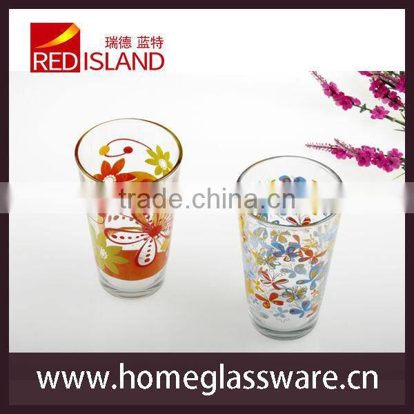 16oz DRINKING GLASSES SET printed tumbler cup