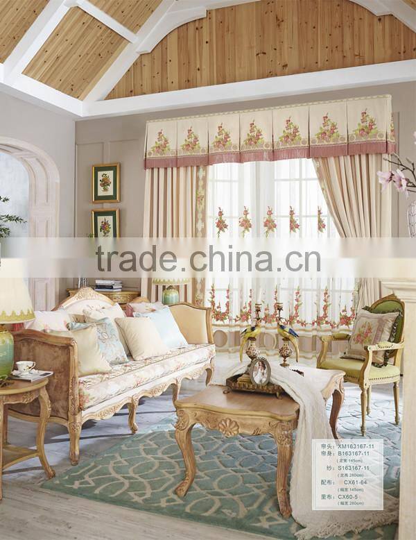 Italian-Style Collection of Classic Curtain, Luxury Jacquard Drop Door Curtain, Noble Embroideried Drape Curtain