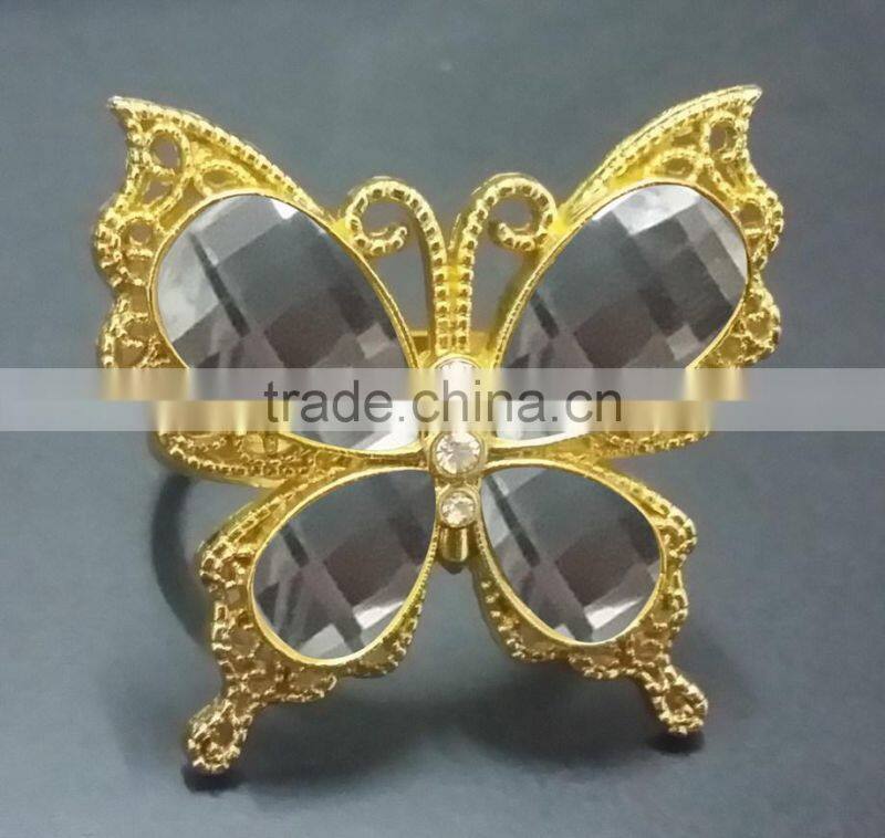 new gold crown napkin ring,event favor napkin ring