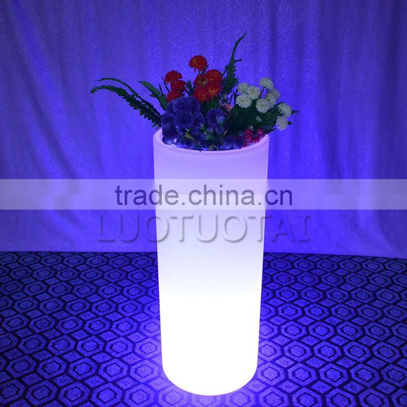 LED remote control ice bucket/ plastic led light flower pot LTT-CF09