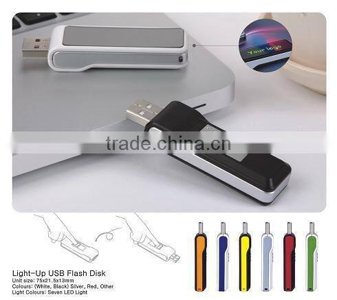 newest USB flash drive with LED lighting logo USB memory stick
