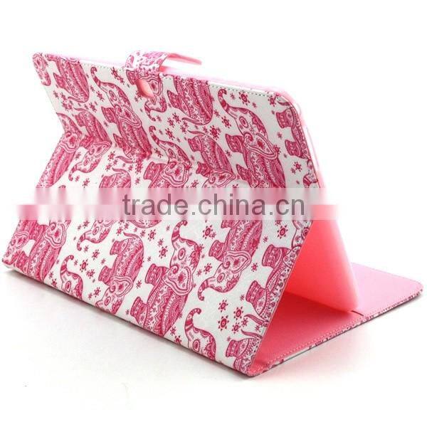 Accept Custom Painting PU Leather Colorful Case For Samsung T530