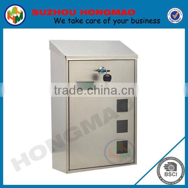 Galvanized steel postbox on promotion