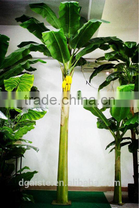 Y8463-15-1LS( 2014 hot sale Factory direct Extra large banana trees for hotel decoration )