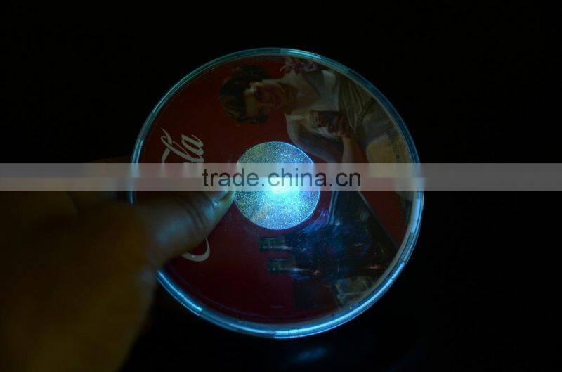 2016 new product promotional led coaster/ led sticker coaster for the party/events