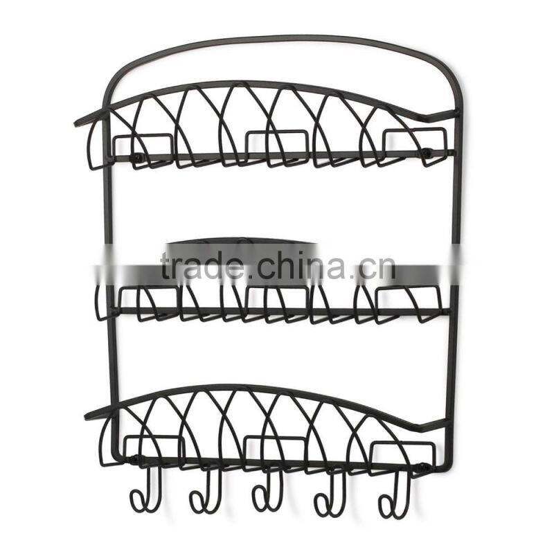 Key Ring Letter Organizer Wall Mount Key Holder with Key Hooks