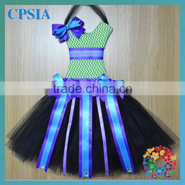 wholesale tutu bow holder red tulle with ribbon bow christmas bow holder