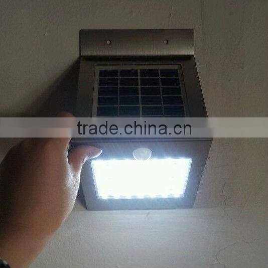 solar motion sensor security led outdoor wall light