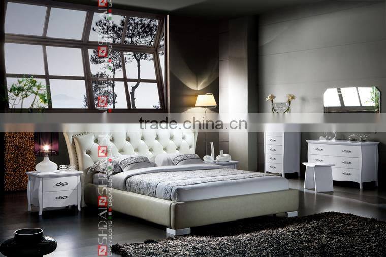 Full Twin King Queen Size Platform Bed Headboard Frame Beige Button Tufted Beds B901