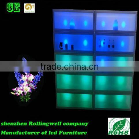 Remote control RGB Illuminated Plastic led furniture lighting