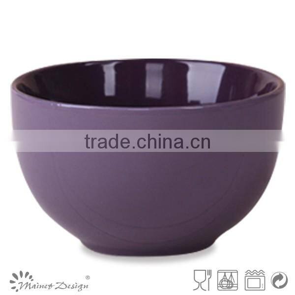Two tone glazed ceramic rice bowl manufacturer