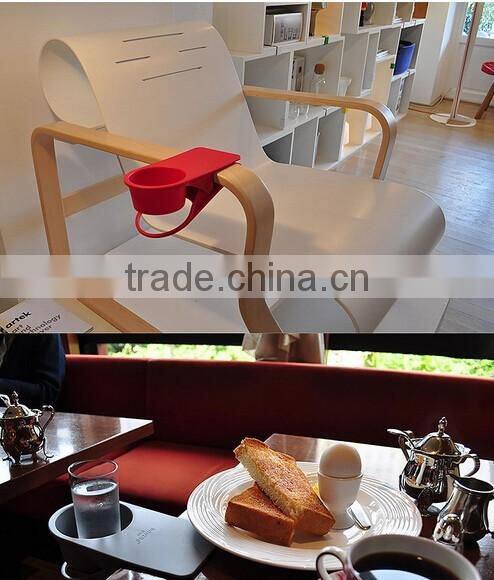 Plastic desk clip cup holder&plastic table clip cup keeper &plastic drinklip cup holder