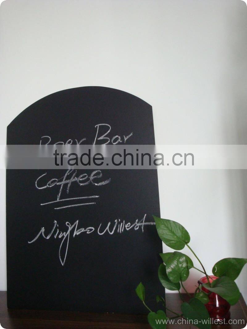 outdoor chalkboard with high quality, returant customized shape chalkboard