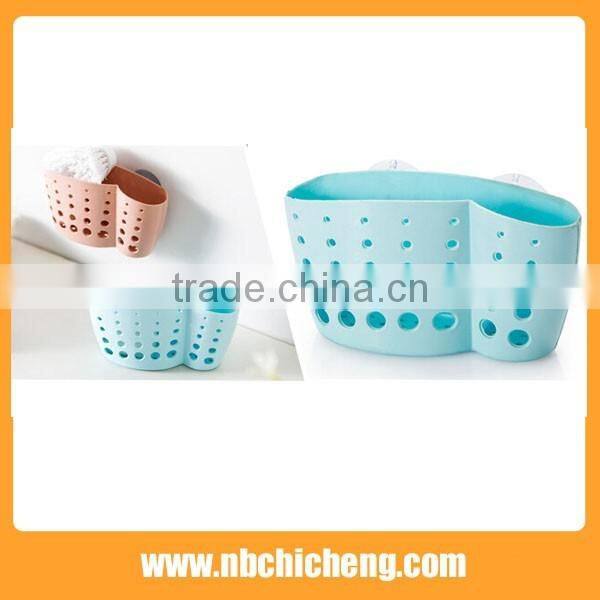 bathroom basket storage plastic shelf wall holder