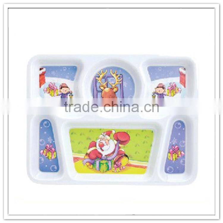 Funny chips serving Christmas sectional cup holder tray