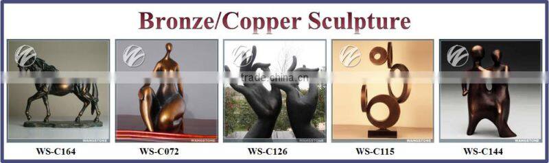 African woman nude bronze sculpture