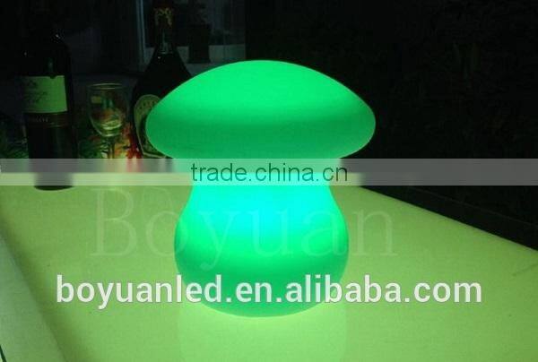 Mushroom Shape Plastic LED home furniture decoration table lamp