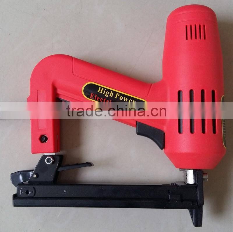 1500w 8016 Lower Noise Handheld Electric Brad Nail Crown Stapler Gun Portable Electric Nailer Gun