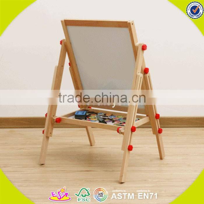2017 wholesale new products kids wooden blackboard easel best sale children wooden blackboard easel W12B107