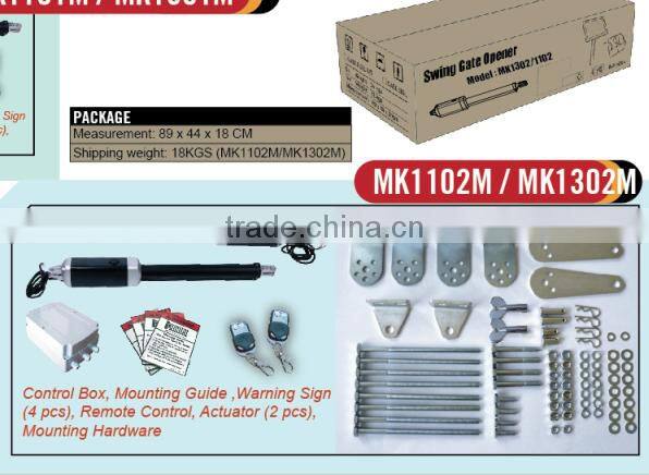 Telescopic Gate Kit Solar Power System Double Electric Swing Gate Opener