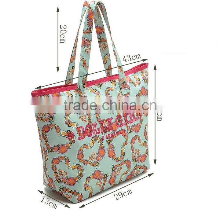 Wholesale Nylon Full Printing Customized Logo Eroupe Style Tote Bag