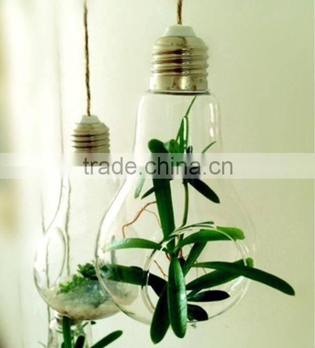 Modern Hanging Clear Round Crystal Glass Vase Flower Balls Terrarium Vases For Wedding Decoration Dia 8 cm