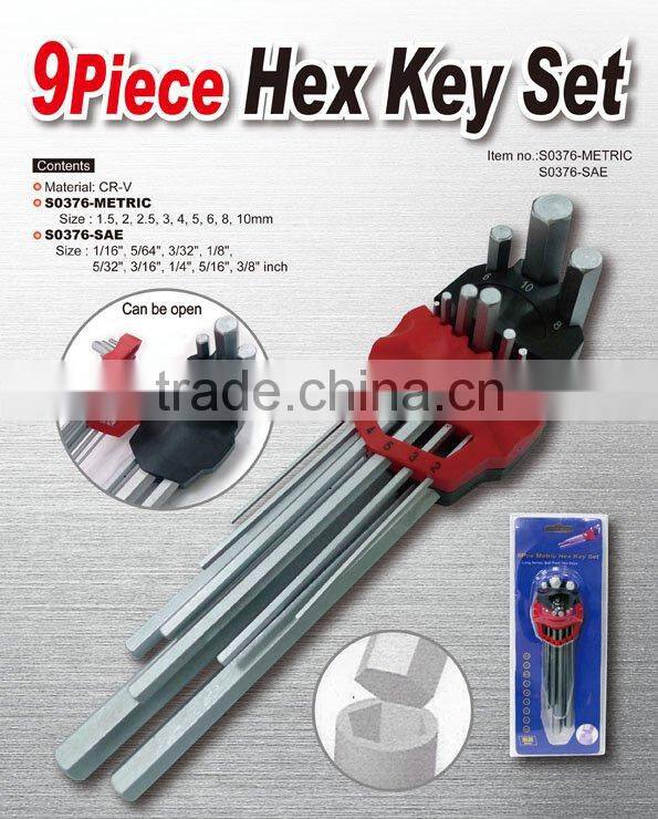 9 Piece Hex Key Wrench