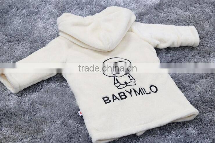 Wholesale Comfortable kids Bathrobe baby bathrobe with hood kids