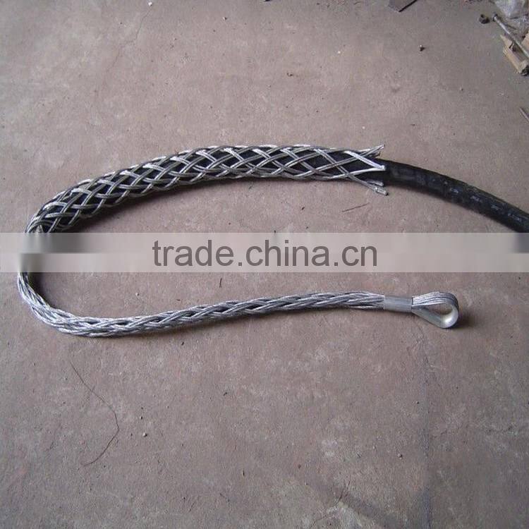 Stainless Steel Heavy Duty Mesh Wire Rope Cable Grip For Cable And tube
