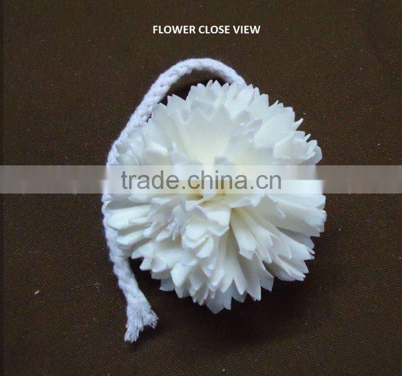 Sola diffuser flower - Made from Sola wood - from India - hi-quality balsa wood diffuser flower