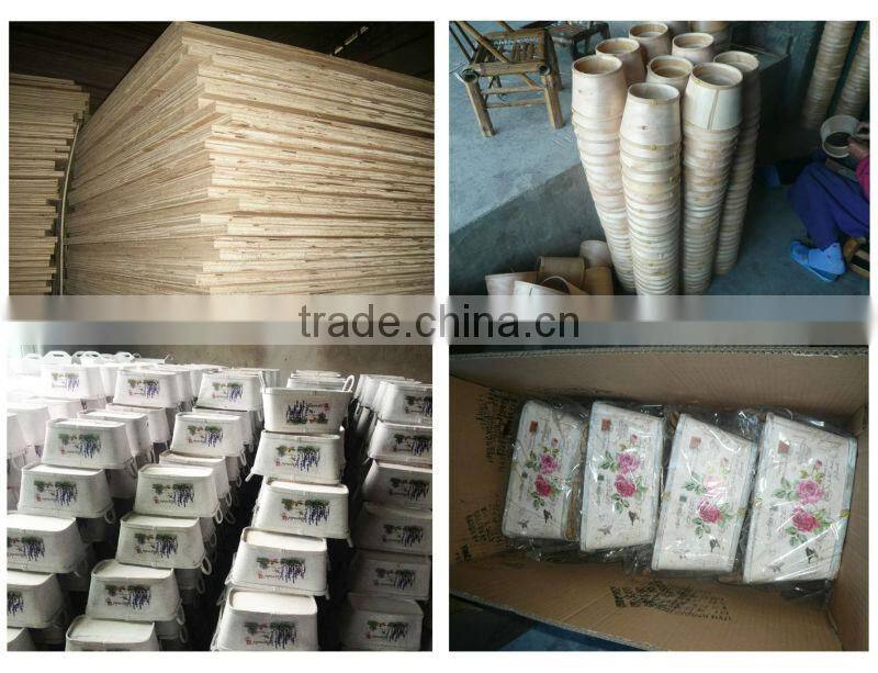 Heart design Wooden garden flower pot and planter