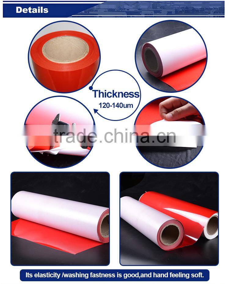 JiaBao White Flex Heat Transfer Vinyl for Jersey, 50cm*25m, total 8 colors available