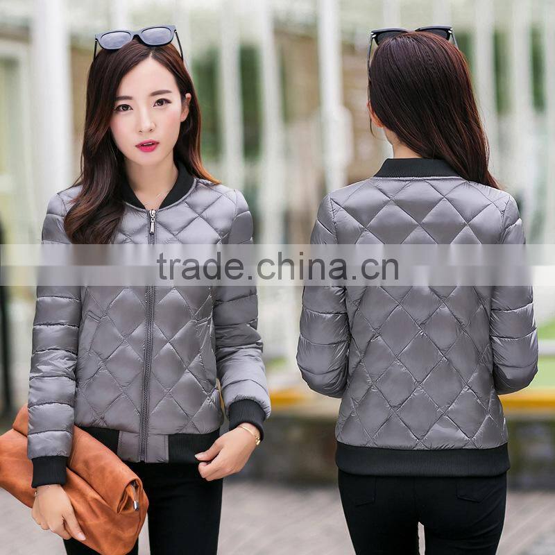 wholesale 100% cotton sateen custom embroidered winter bomber jacket