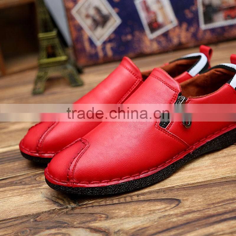 dark blue genuine leather men business casual shoes fashion best quality, lace up relaxation leather shoes men fashion style