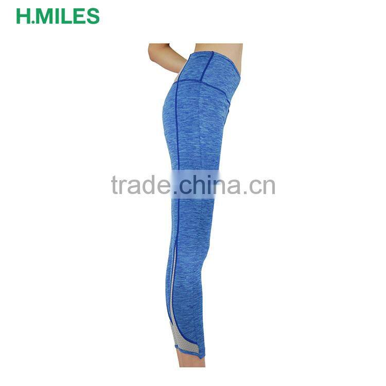 Quick-drying Fitness Tights women blue track legging sport leggings
