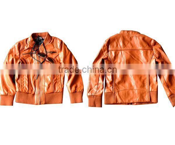 New style fashion children leather jackt