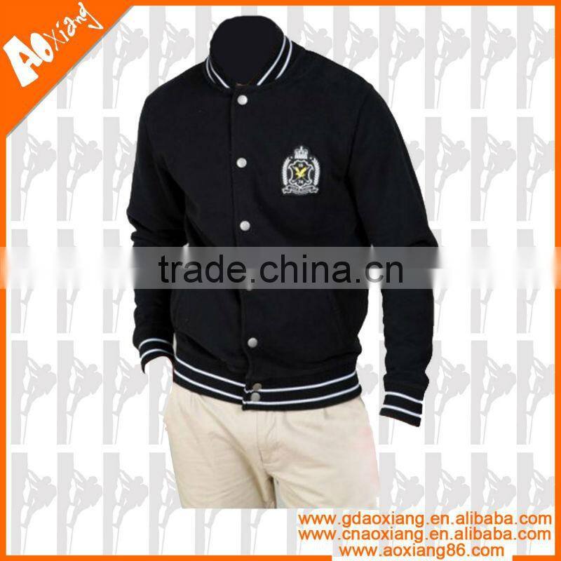 2013 New Design Customized Fleece varsity sports Jacket For Men