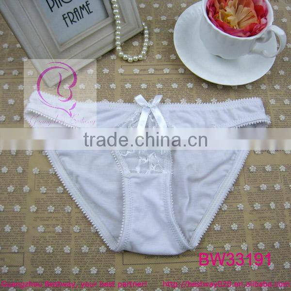 Ladies sexy white plain dyed soft cotton panties