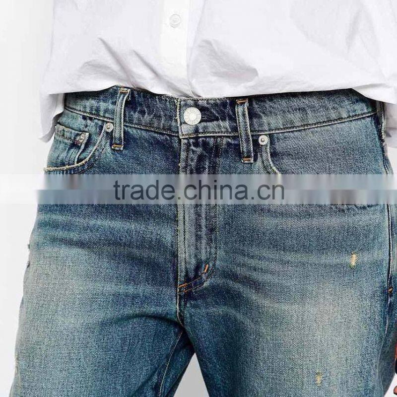 fashion fancy ripped Flared trousers bell-bottoms female jeans in bulk