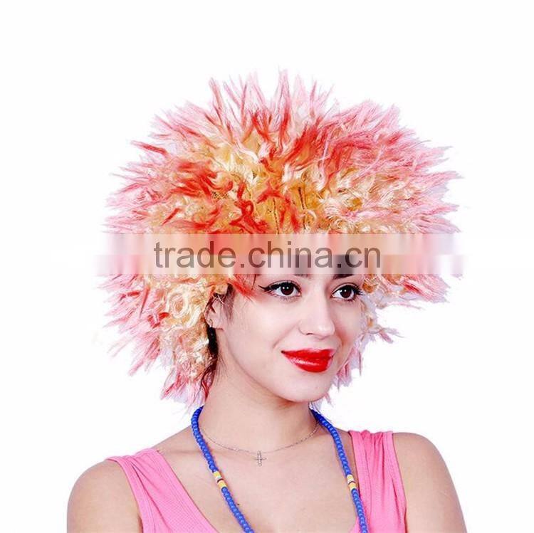 Halloween Costume Clown Wig Afro Kinky Hair Lady's Hair Full Wigs Party Cosplay Halloween Wig