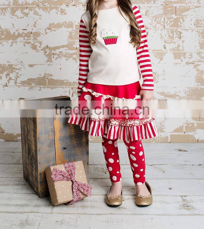 Girls Christmas Outfit With Pants Red Clothing Kids Clothes Sets