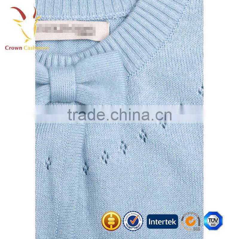 Pink Lovely Pure Cashmere Children Girls Knit Poncho Cashmere Poncho