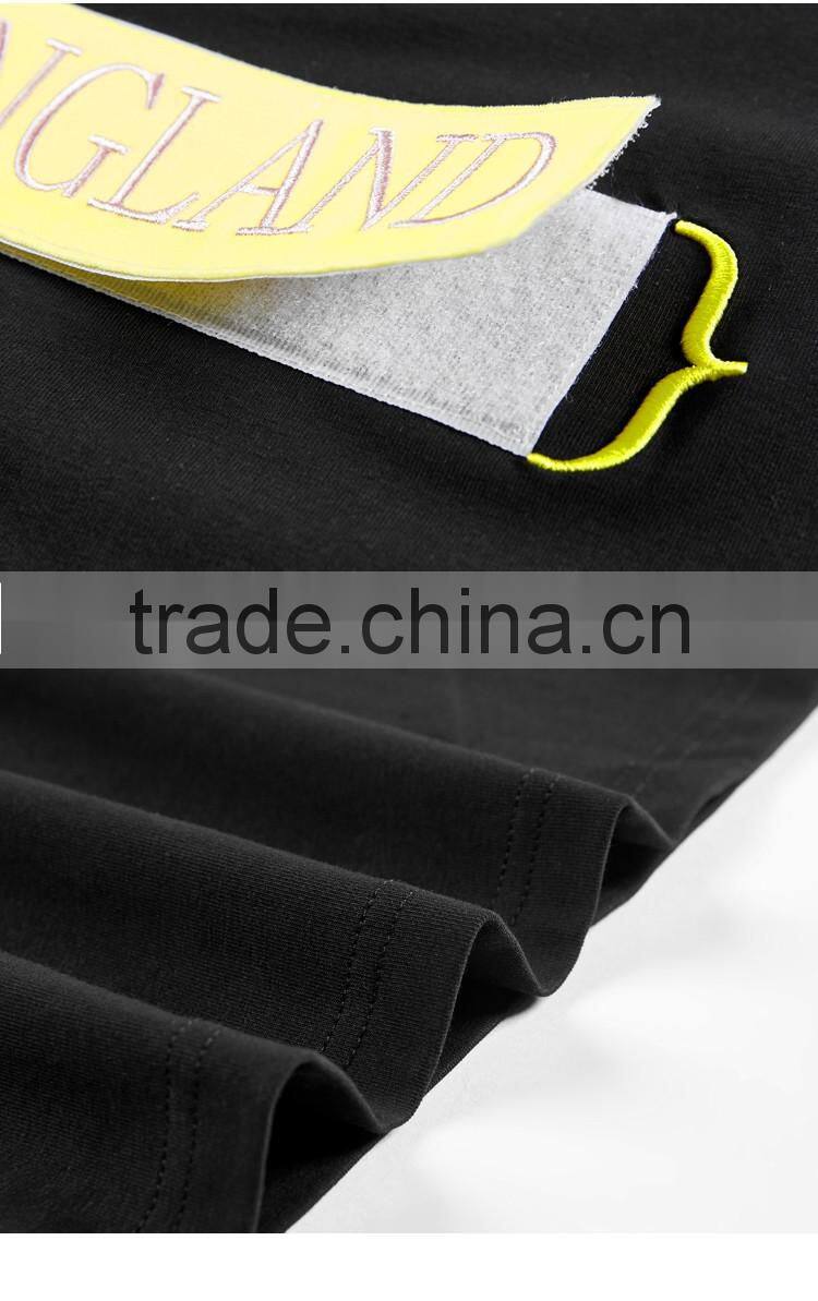 2017 new design 100% cotton short sleeve women ocersized casual t shirt with embroidery designs ladies tops