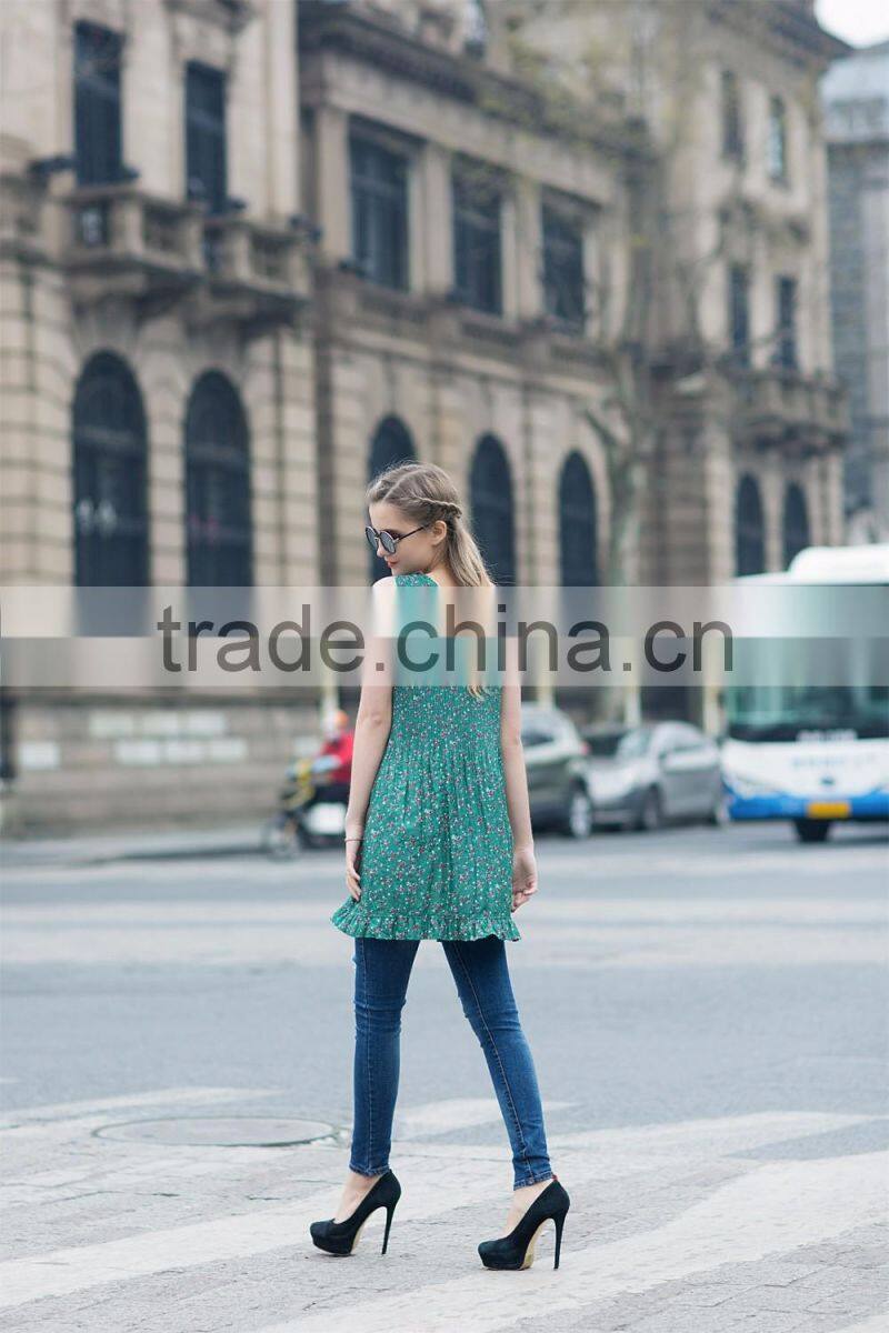 summer sleeveless halter dress latest fashion blouse braces backless dress