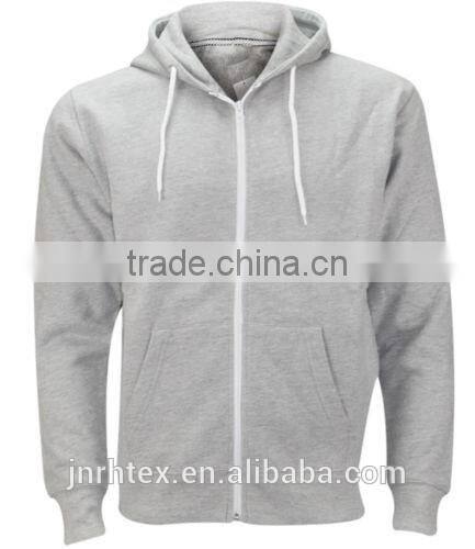 Winter warm 100% cotton custom crewneck hooded sweatshirt