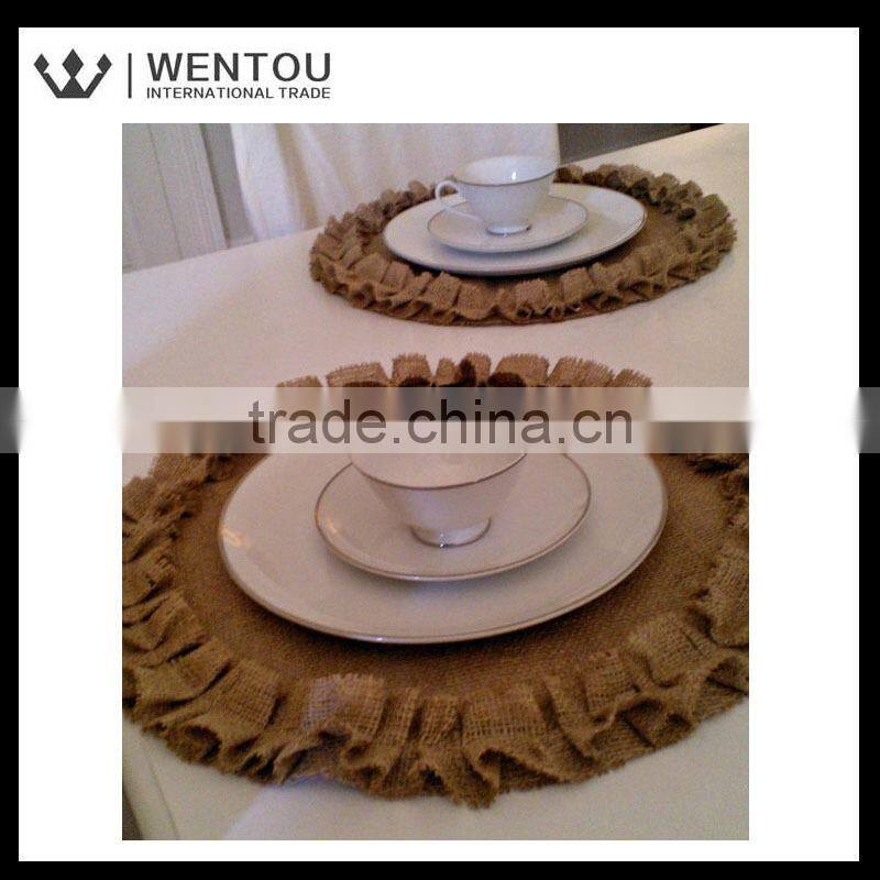 Wholesale Funny Christmas Burlap Placemats